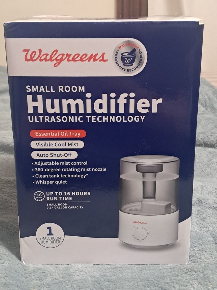 Walgreens Humidifier Ultrasonic Technology Visible Cool Mist Auto Shut Off Quiet