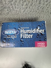 Best Air H100 Replacement Humidifier Filters 3-Pack w/ Clips Holmes / Bionaire