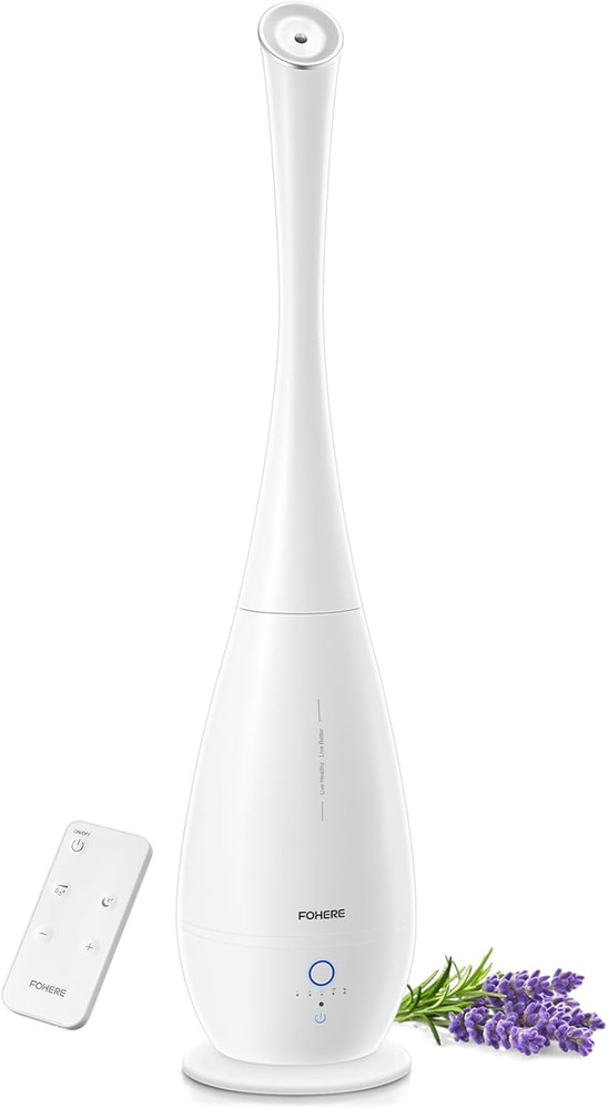 5L Large Room Humidifier, 48H Cool Mist, Quiet, 3 Speeds, Aroma Box