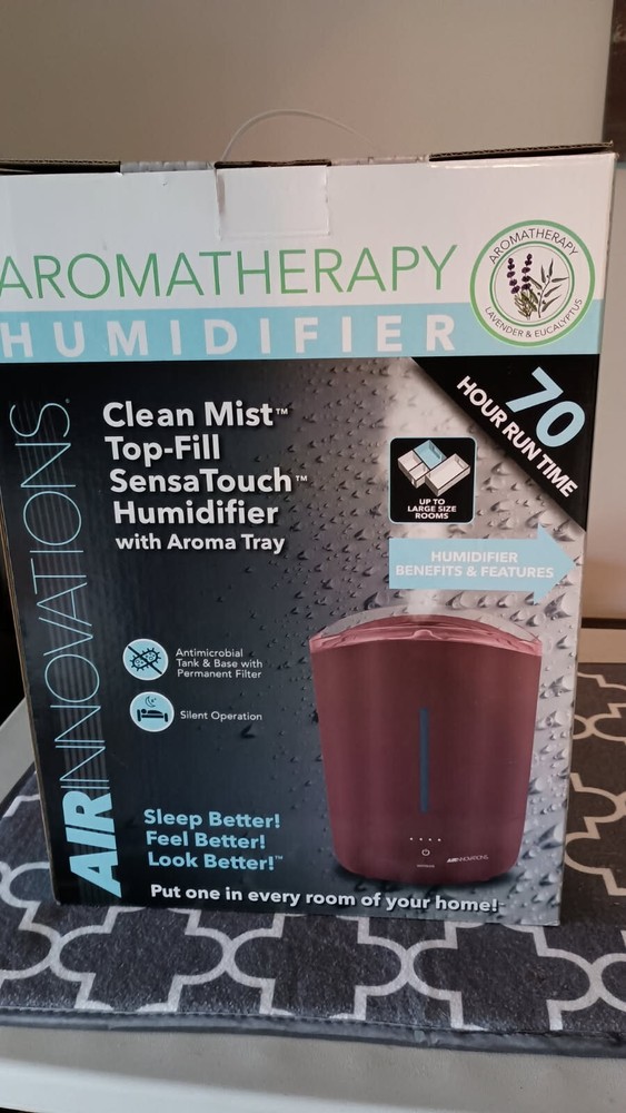 Air Innovations Clean Mist Top-Fill Sensa Touch Humidifier with Aroma Tray 1.3 g
