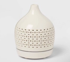 Threshold White Ceramic Diffuser Electric Aromatherapy Cutout Design 300ml