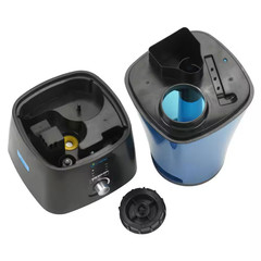2 Gal. Ultrasonic Warm and Cool Mist Humidifier, Rooms up to 380 Sq. Ft., Blue/W