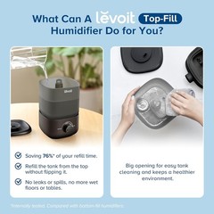 Classic 160 Cool Mist Humidifier – 25-Hour Run Time, Ultra-Quiet & Safe Design