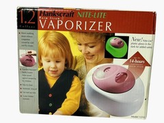 Vintage Hankscraft Warm Steam Vaporizer Pink 1.2 Gallons Model 1210 -New