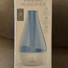 Pure Enrichment PEHUMSML Ultrasonic Table Top Humidifier Blue White Auto Shut-O…