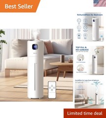 Large Humidifiers for Bedroom, 9L/2.5Gal Ultrasonic Cool Mist, Top Fill Easy …