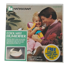 vintage Hankscraft Cool Mist Humidifier Model 3972D White/Grey READ