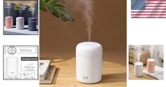 Lightweight USB Mini Humidifier with Night Light – Perfect for Travel & Home