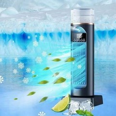 Tower Fan Portable Air Cooler Humidifier featuring USB Powered, 6 Speed Settings