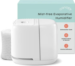 Bedside Humidifier 2.0, White, 36 HR Run Time, 2.5L Capacity – Reading Light & W
