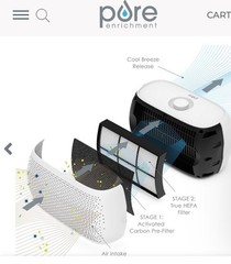 Pure Enrichment PureZone Breeze Tabletop 2-in-1 Air Purifier