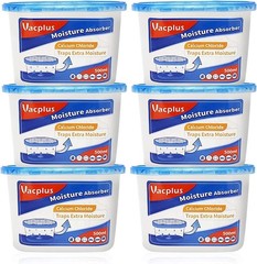 100% Leakproof Portable Humidity Absorbers 6 Pack for Bathroom & Closet