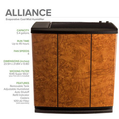 ALLIANCE 5.4-Gal. Cool Mist Evaporative Whole House Humidifier for 3,700 Sq. Ft.
