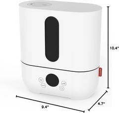 U250 Large Room Whisper Quiet Top Fill Ultrasonic Cool Mist Humidifier with 2…