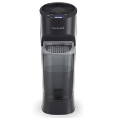 Honeywell HEV620B Top Fill Tower Humidifier Digital Humidistat 1.7Gal 24Hr Blk