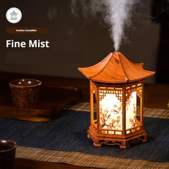 Pavilion-Style Bedroom Humidifier with Creative New Chinese Decor Small Night Li