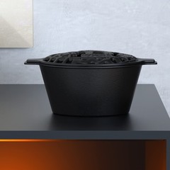 Woodstove Steamer Stove Humidifier Cast Iron Lattice Top Rust Resistant 2.3 Q…