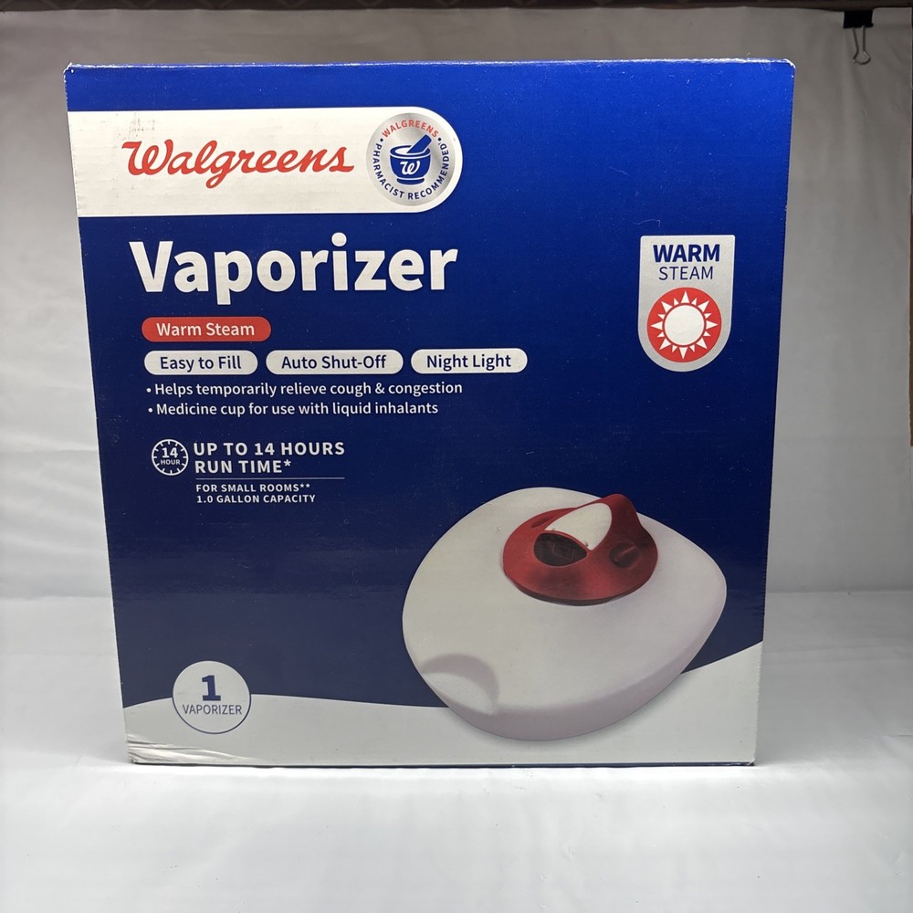 Vaporizer Warm Steam Easy to Fill Auto Shut Off Night Light 14 Hour Small Room