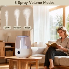 Humidifiers for Bedroom (6.8L) Cool Mist Top Fill Essential Oil Diffuser*