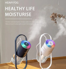 USB Air Humidifier 200ML Ultrasonic Cool Mist Night Light Dark Blue