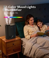 Top Fill 6L Humidifier with Real-time Smart Control – Perfect for Nursery & Home