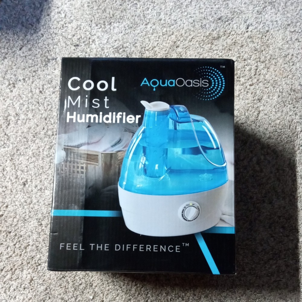 Aqua Oasis Cool Mist Humidifier 2.2L Large Capacity Tank 12-24 Hr *SEALED*