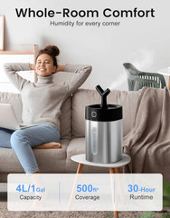 FEEKAA Ultrasonic Cool Mist Humidifier-4L-30 Hours
