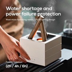 280mL Bonfire Flame Essential Oil Diffuser USB Humidifier RGB Remote Control