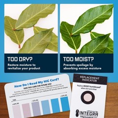 62% RH 2-Way Humidity Control Pack of 50 | Moisture Absorber for Herbs, Spices &