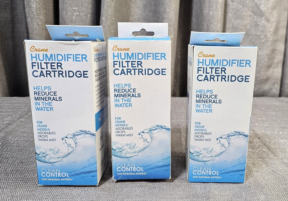 Crane Lot of 3 Humidifier Demineralization Filter Clean Control HS-1932 New