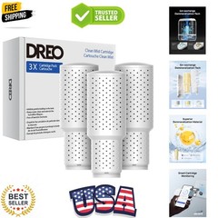 Demineralization Cartridge 3-Pack for Humidifiers, Compatible with Humidifier…