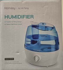 Homasy 2.2L Humidifier for HOME & OFFICE with Light,Quiet & Auto-of Cool Mist