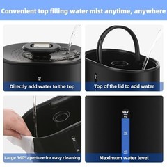 6L Cool & Warm Humidifier for Bedroom & Plants, Top Fill, Quiet, Adjustable Mist
