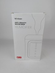 Winben 600ml Humidifier Anti-Gravity Water Drop Ultrasonic Humidifier – White