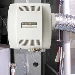 Whole Home Humidifier and Humidistat Gray
