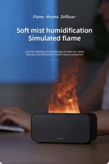 Umidificador de ar, Difusor colorido do aroma de chama criador de fresco Air