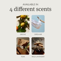 Drift Home Scent Diffuser Starter Kit in Teak – Adjustable Kit, White