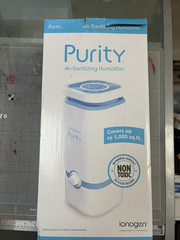 Purity Air-Sanitizing Humidifier Ionopure Covers 5000 Sq Ft Non Toxic NEW
