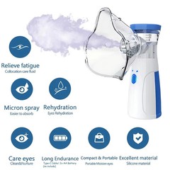 2-in-1 Mini Revitalize Facial Steamer and Humidifier Nano Ion Mist for Skin Mois