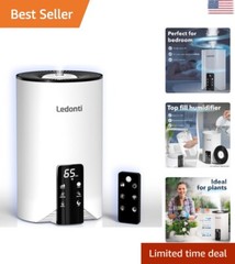 Modern Intelligent Smart Humidifier – 4L Big Capacity Top Fill Water Tank