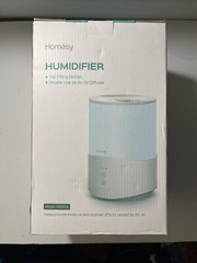 Homasy 2.5L Humidifiers for Bedroom, 7-Color Night Light Cool Mist HM510A White