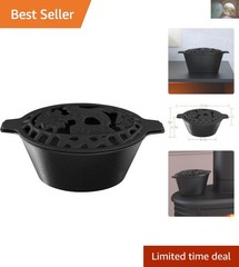 Sophisticated 2.3 Quart Lattice Top Humidifier – Rust Resistant Cast Iron Design