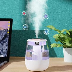 1.3L Ultrasonic Humidifier: Dual-Mist, Top-Fill, LED Light – Ideal for Bedrooms