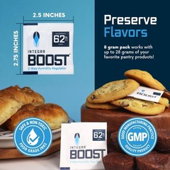 Superior 2-Way Humidity Control Pack | 6 x 8g Packs for Flavor Preservation
