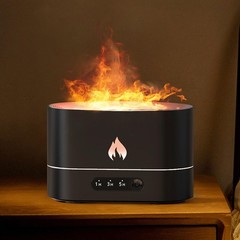 3D Flame Mist Aroma Diffuser Air Humidifier USB 250ml Essential Oil LED