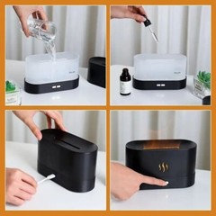 Air Humidifier Essential Oil Aroma Diffuser 3D Flame Mist Home Decor