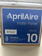 AprilAire 10 Water Panel Humidifier / Filter, White 2 PACK