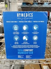 Homedics TotalComfort Cool Mist Ultrasonic Humidifier – White/ .5 Gal/ 1.9L