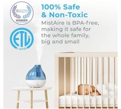 New Pure Enrichment Mistaire Ultrasonic Cool Mist Humidifier – Blue