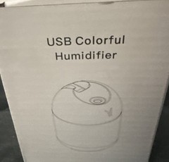 Little Y USB Mini Humidifier White w/ Colorful Night Light New in Box